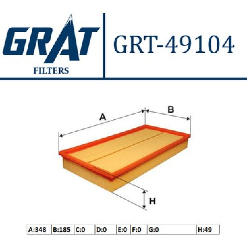 GRAT HAVA FİLTRESİ GRT-49104